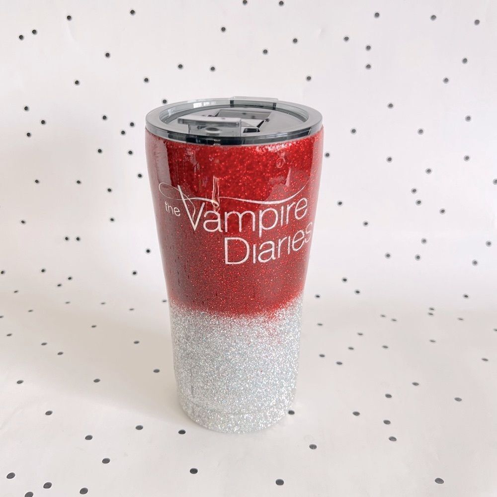 ❤️‍🔥Vampire Dairies❤️‍🔥 tumbler 20 oz cold or hot drinks custom etsy glitter